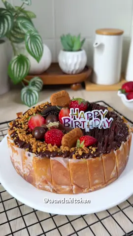 Burnt Cheesecake Ekonomis 😍#bruntcheesecake #resepkue #resepmudah #wandakitchen #idejualan 