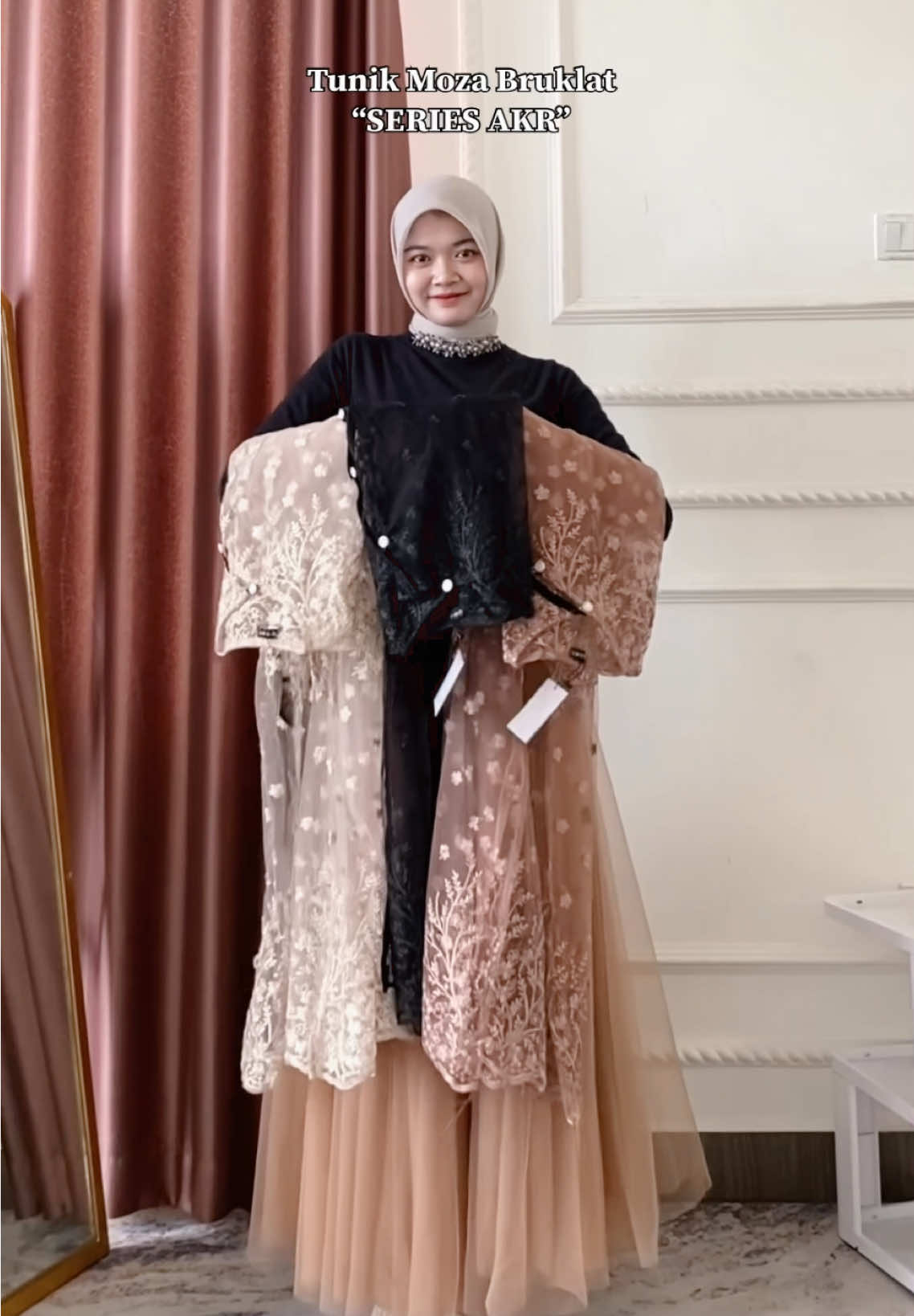 Tunik Moza series akar#fyp #tunikmurah #tunikkekinian #tunikbruklat #tunikkondangan 