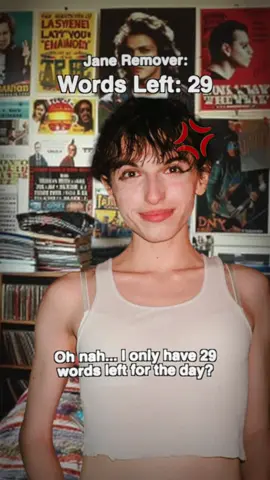 Jane Remover only has 29 words….. #janeremover #boolymon #lucybedroque 