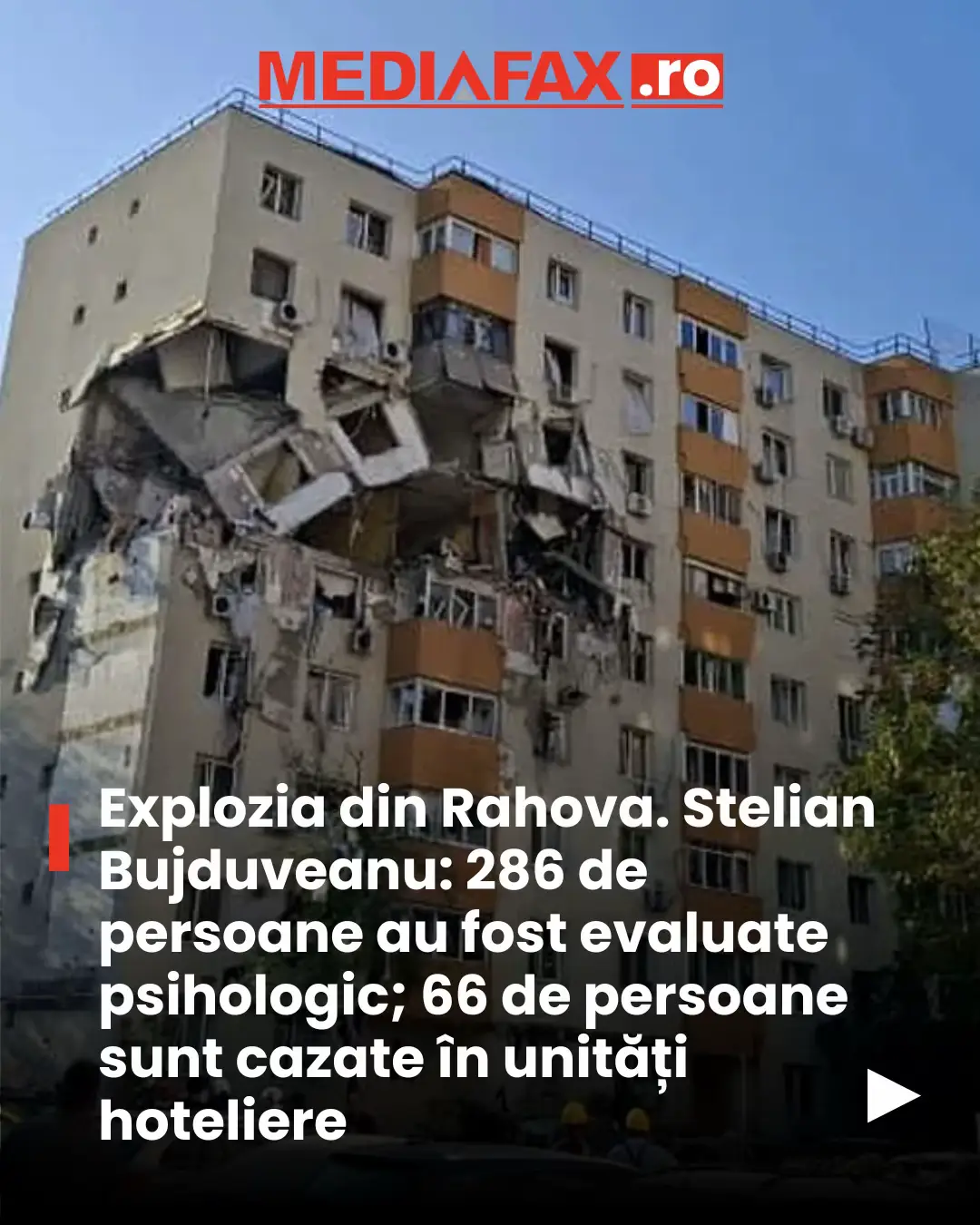 Primarul general interimar al Capitalei, Stelian Bujduveanu, a anunțat sâmbătă dimineață, printr-o postare pe Facebook că echipele PMB și DGASMB își continuă activitatea în urma exploziei din Sectorul 5, oferind și un bilanț al intervențiilor. #explozie #primar #capitala #stirilezilei #mediafax