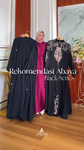 Rekomendasi abaya Black Series🖤✨ Pict 1 Khalisa Abaya Pict 2  Agnia Abaya Pict 3  Aurora Abaya Pict 4 Geisha Abaya Pict 5 Shania Abaya #abayalebaran #lebaran2026 #abayastyle #abayafashion 