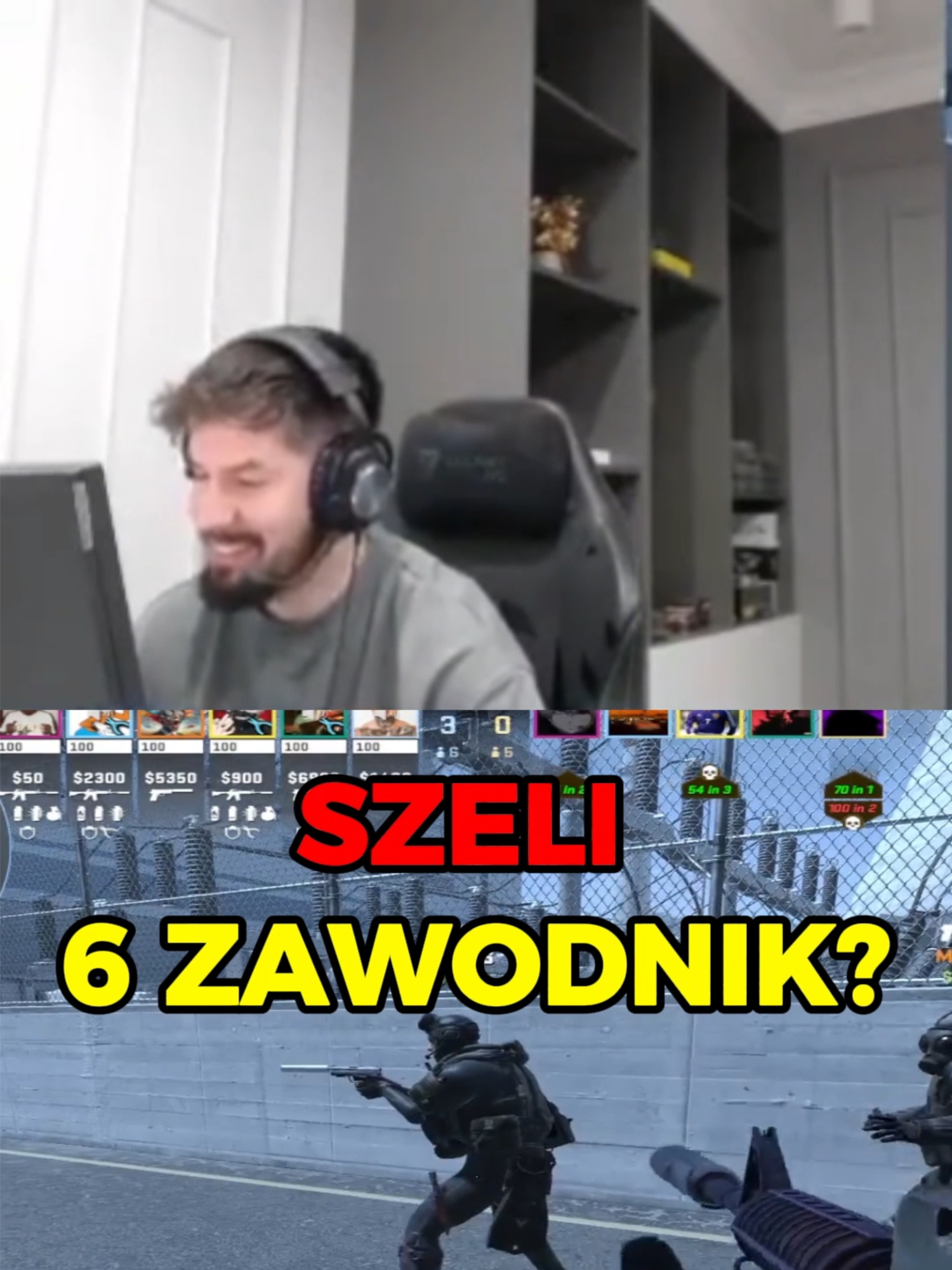 SZELI WBIJA NA MECZ JAKO 6 ZAWODNIK? #szeli #rallen SZELI ODKLEJKA? Daj znać w komentarzu!  SPRAWDŹ CAŁY FILM! youtu.be/vFaGiujlwJg  🔔Zapraszam do subskrybowania i zostawienia lajka!   Linki do streamerów użytych w filmie twitch.tv/szelioficjalnie   #szeliga  #szelioficjalnie  #shotytwitch  #esportoweshoty