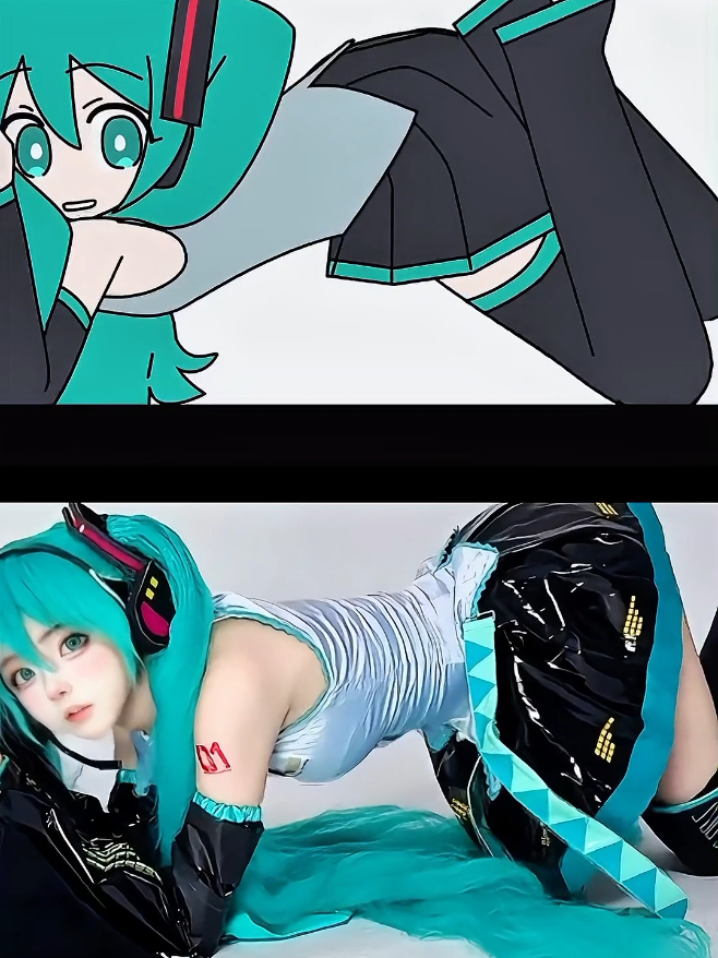 我趣初音未来! #小柔SeeU #xiaorouseeu #cosplay #hatsunemiku #コスプレ 