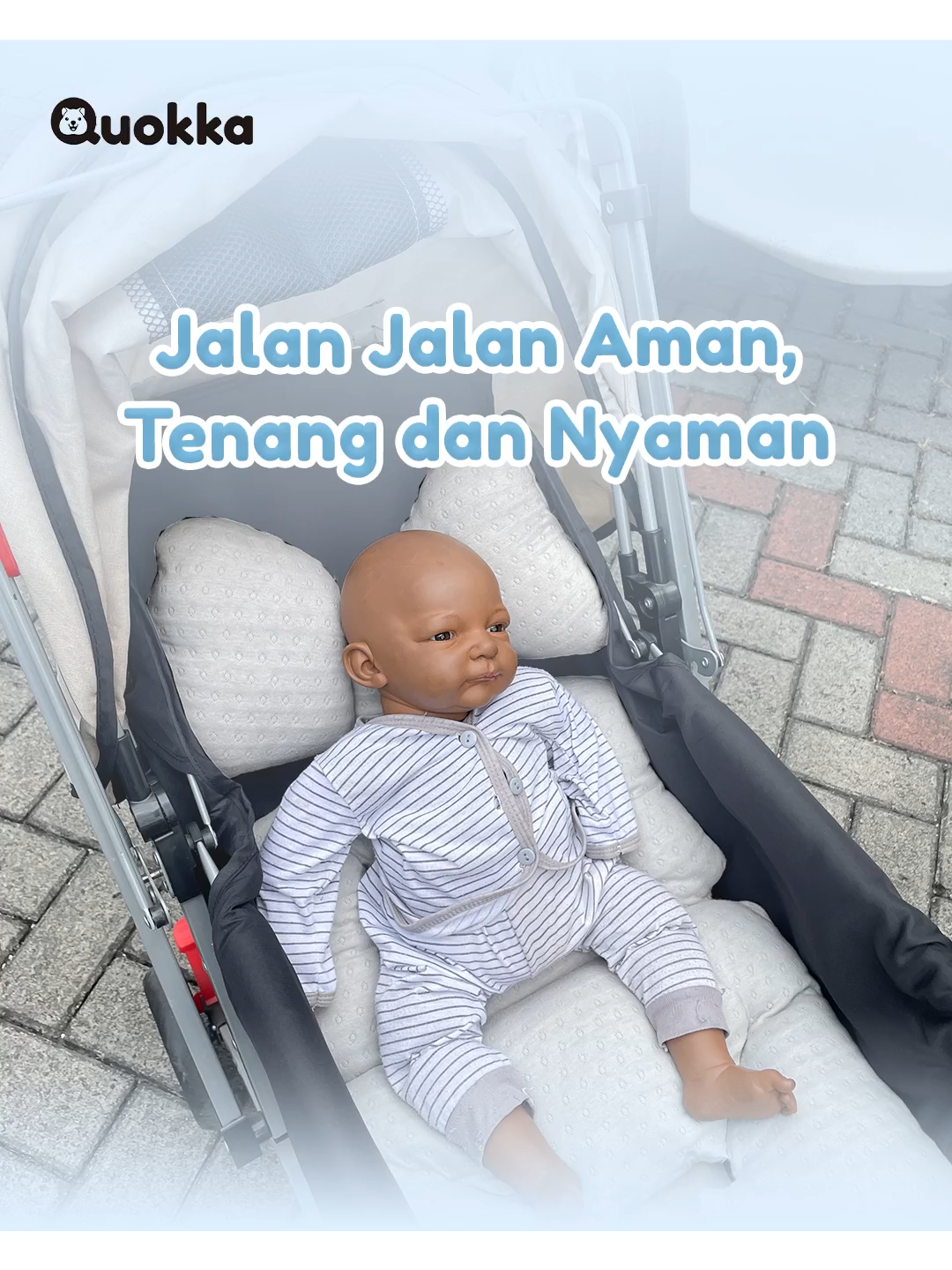 Storller jadi makin nyaman kalau pakai alas stroller Quokkaa💗 ;interest-produk  #quokkababy #perlengkapanbayi #rekomendasiperlengkapanbayi #alasstroller #rekomendasialasstroller