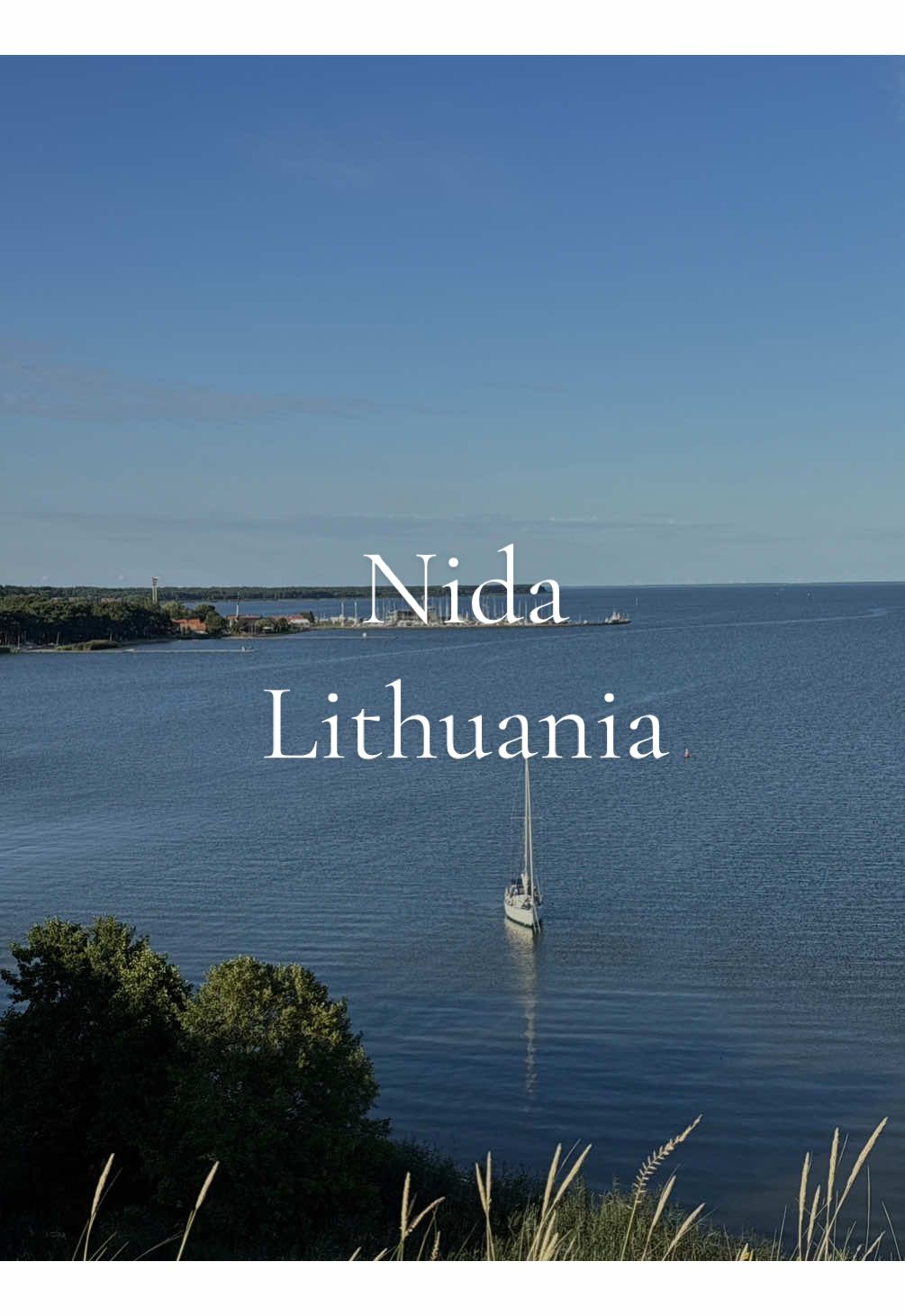 Love this little town — Nida is so cozy, especially in summer💛#lithuania #nida #curonianspit #neringa #sea 