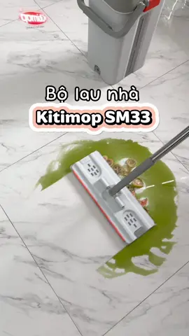 Bộ lau nhà Kitimop SM33, thiết kế 2 ngăn giặt vắt thông minh, bàn lau xoay 360 độ linh hoạt ❤️ #kitimop #bolaunha #bolaunhathongminh #bolaunha360 #bolaunhatuvat360 