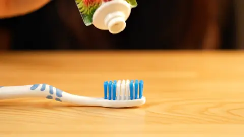 Satisfying video of rambutan-shaped toothpaste squeezed onto a toothbrush. Soothing ASMR whispers and gentle sounds. #ASMR #TinglyTextures...