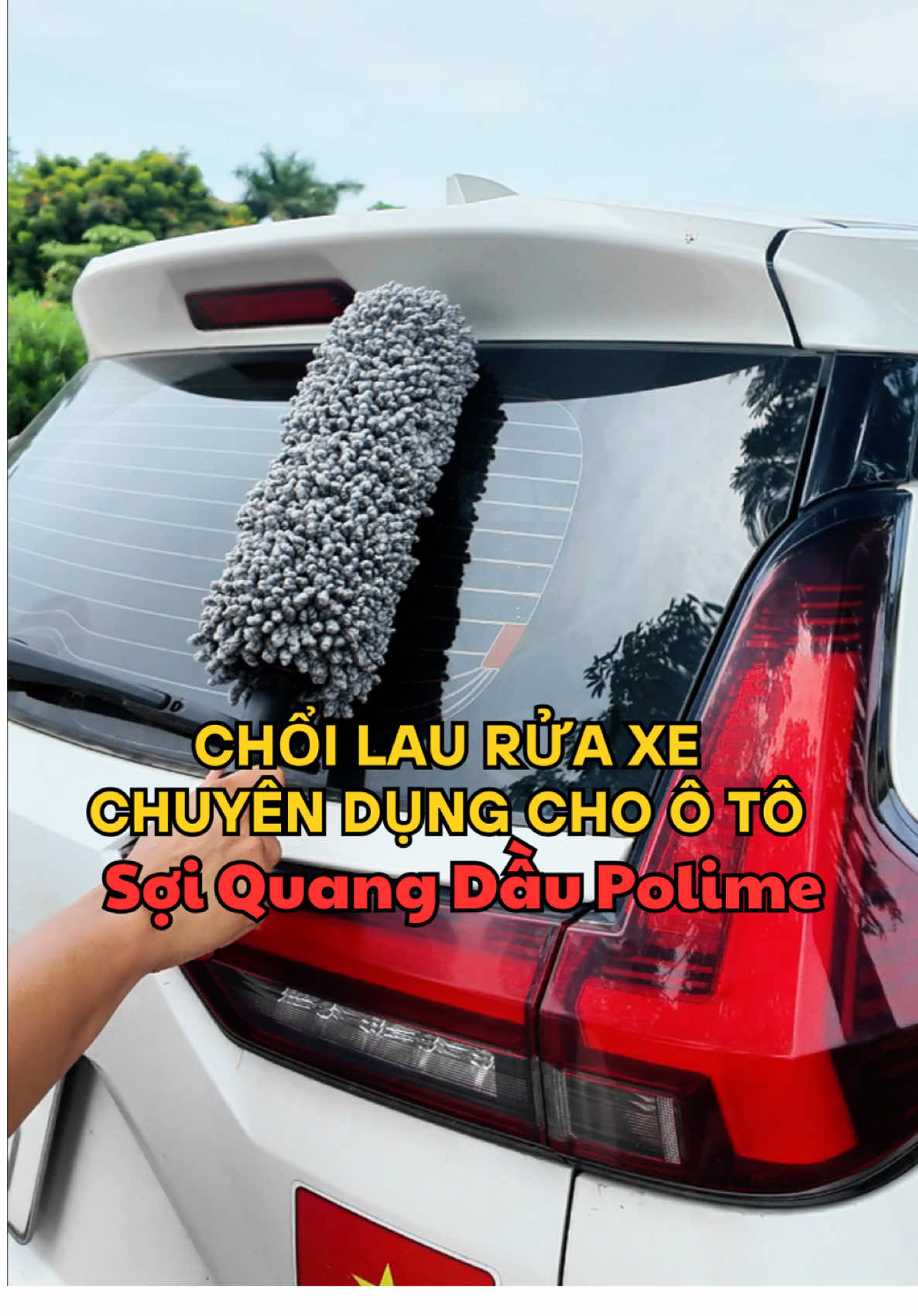 Chổi lau rửa xe chuyên dụng cho ô tô, làm từ sợi quang dầu polymer thấm hút tốt gạt bụi nhanh tiện sử dụng #hunglendo #phukienoto #choilauxeoto #choiruaxeoto 