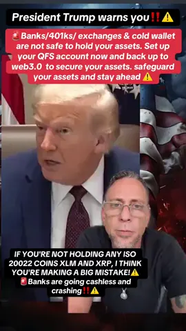 Banks and Exchanges are crashing both money in there will be lost and won't be accessed anymore. not even the physical assets can help you ,you need to purchase the recommend ISO20022 coins XRP which are the new financial system. 