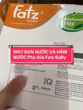 MÁY ĐUN NƯỚC VÀ HÂM NƯỚC Pha Sữa Fatz BaBy#fatzbaby #concung #maydunnuocphasua #maydunvahamnuocphasua #mevabe