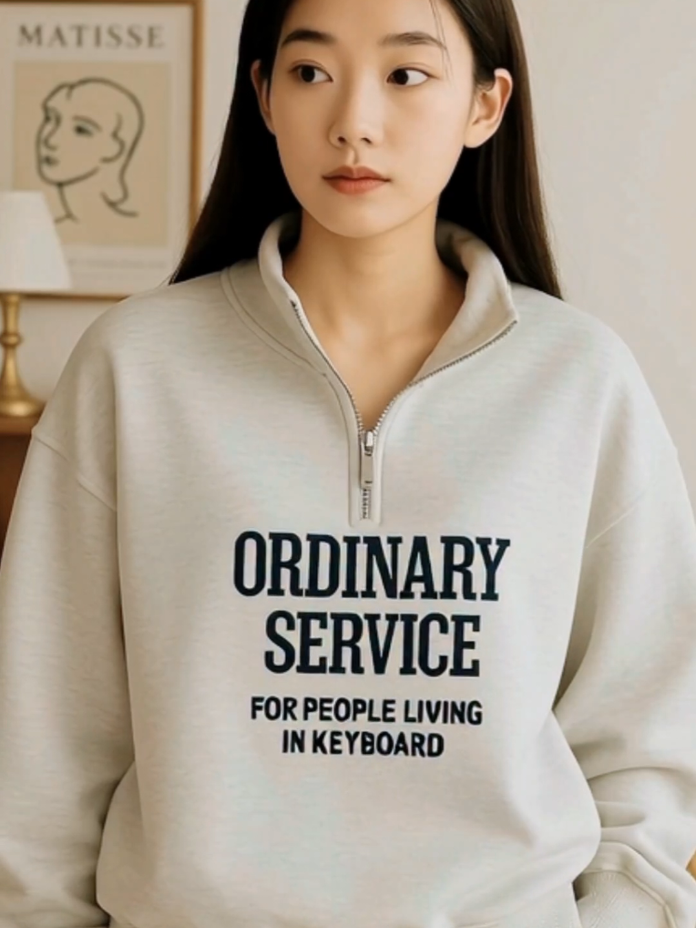 ✨ Stay cozy & chic with this Korean half zip turtleneck sweatshirt! 💕 Perfect for your minimalist aesthetic or clean look Soft, comfy, and stylish — your new fave pullover sweater 😍 #sweater #pulloversweater #turtlenecksweater #halfzipsweater #tiktokfinds 