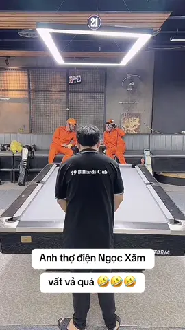 Anh thợ điện vất vả quá #xuhuong #billard #hathanhbillards #ngocxambilliards #