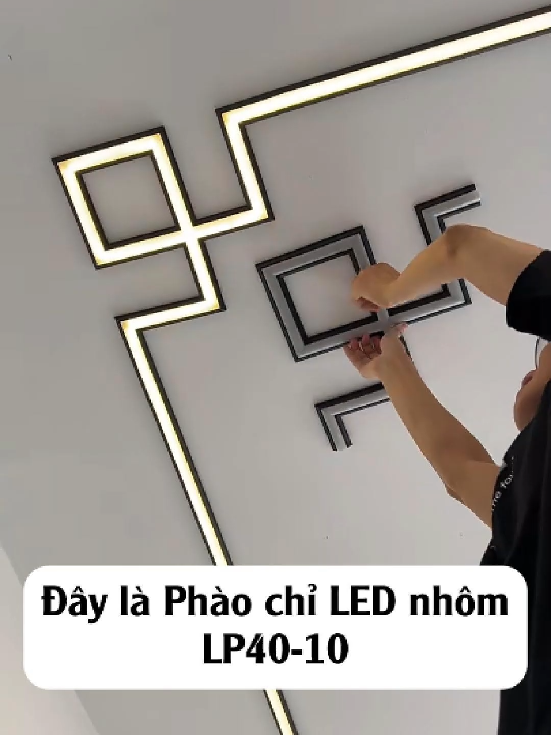 Không chỉ là phào – mà là tác phẩm ánh sáng nghệ thuật LP40-10! #phaolednhom #phaonhomled #phaocotranled #dotaka