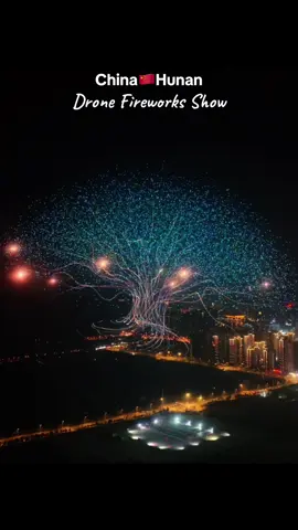 China🇨🇳湖南|Hunan Drone Fireworks Show #china #湖南 #hunan #droneshow #fireworksshow 