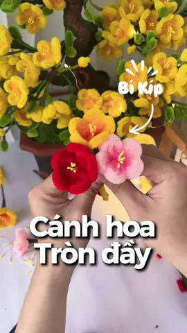 Bí kíp làm cánh hoa đào hoa mai tròn ú nu mập mạp #huongdanlamhoabangkemnhung #hoakemnhung #hoamaikemnhung #setnguyenlieu 