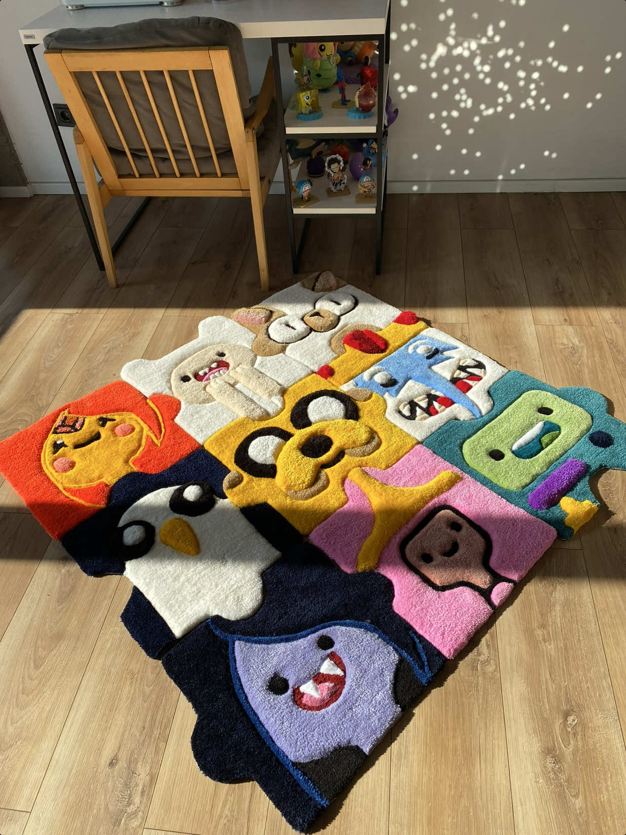 Adventure Time custom puzzle 🧩 rug asmr  #adventuretime #tufting #asmr #DIY #satisfyingvideos 