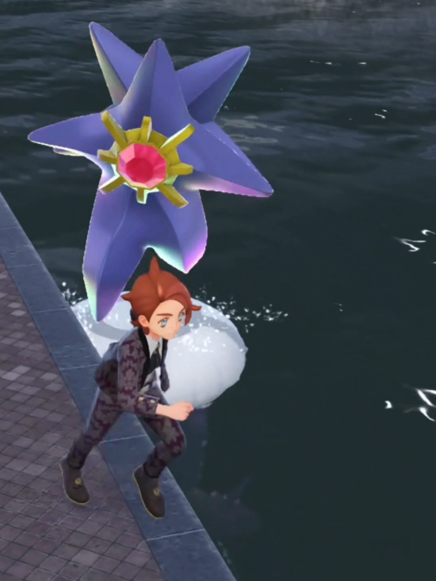 メガスターミー泳ぎかた　#ポケモン #ポケモンza #メガシンカ #スターミー #メガスターミー
