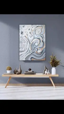 Every painting holds a story, and these colors whisper calm, where emotion turns into something you can see🤍 #artlovers #abstractart #texturedart #elegantart #artwithsoul   