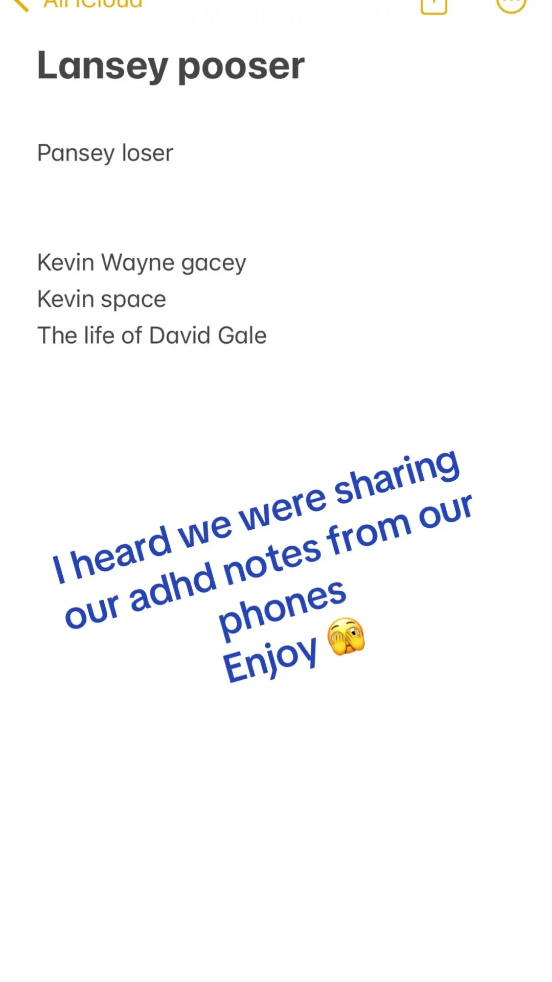 #adhd #neurodivergent #nuerospicy #notesapp #sharing 