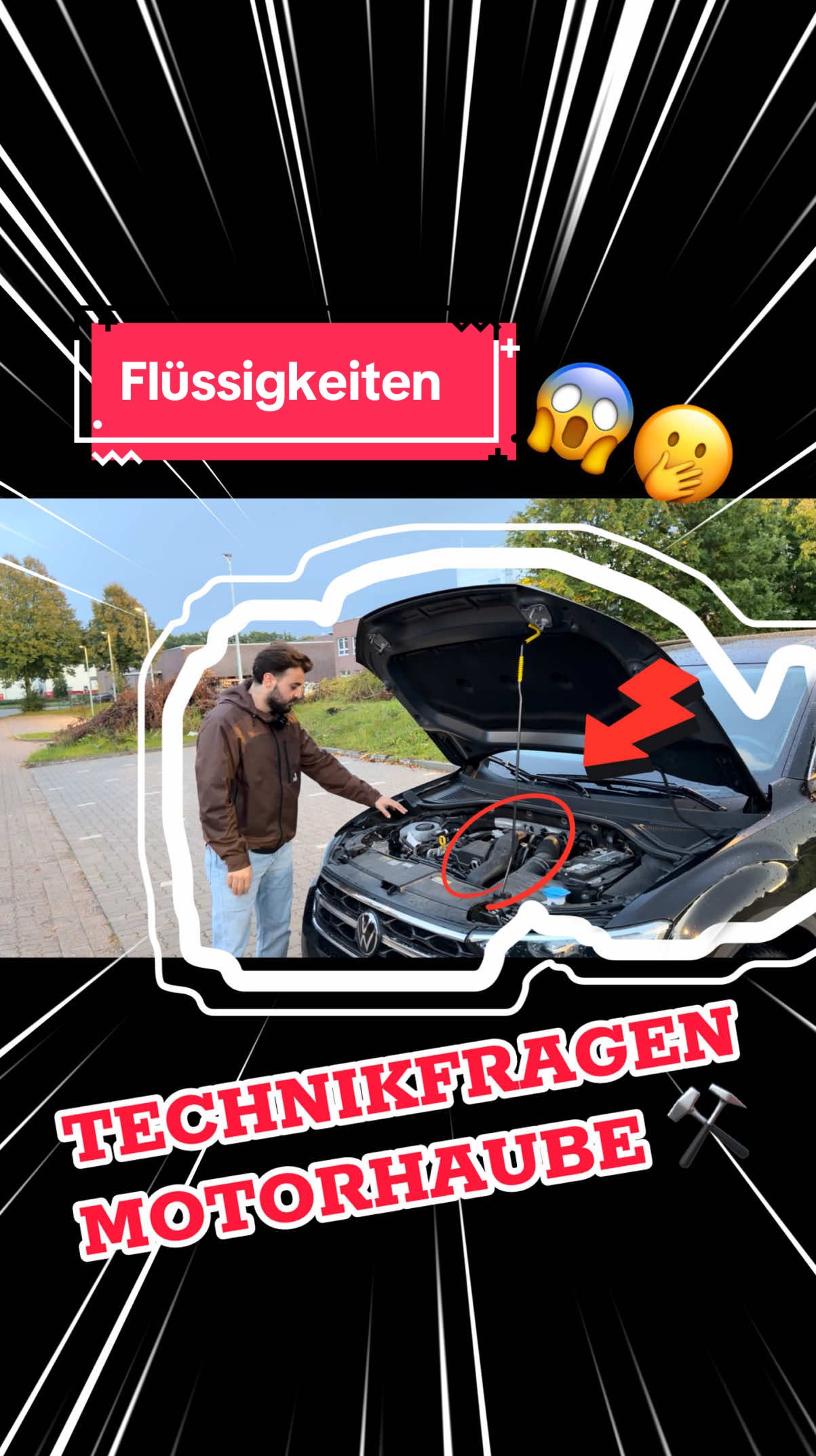 Das könnte euch der Prüfer zum Thema Motorhaube und Flüssigkeiten fragen! 🙌🏼😱Speichert es ab ✅ #fahrprüfung #fahrschulenitro #fahrlehrerbilo #fahrschüler #technikfragen 