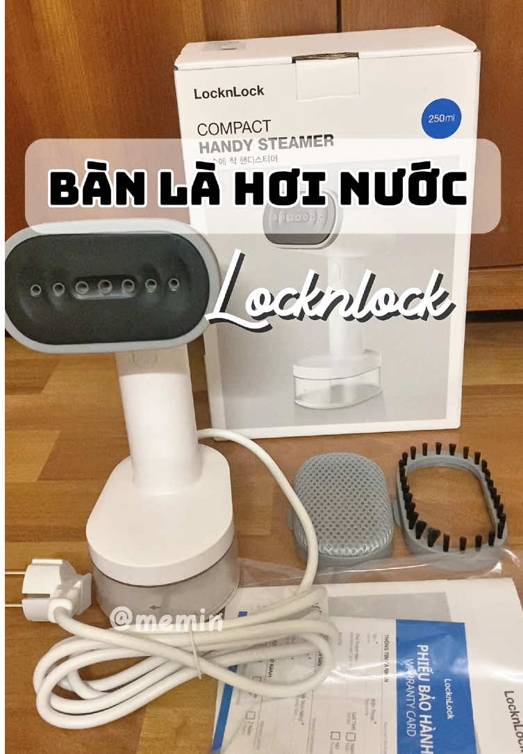 Quần áo nhăn nhúm mà vụng về như tui thì đúng phải dùng bàn là hơi nước Locknlock rồi. Vụng đến mấy quần áo cũng thẳng tinh tươm nha #mebehoangmin #LocknLock #LocknLockvn #Premiumlife #banlahoinuoc 