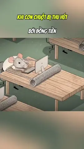 Khi con chuột bị thu hút bởi tiền #cartoon #hoathinh 