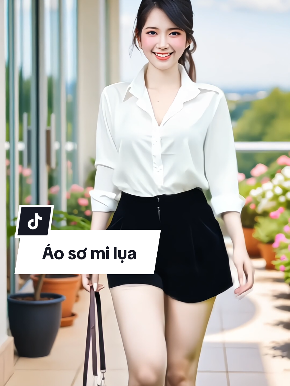 Áo sơ mi lụa trắng trơn dài tay #aosomilua #aosominu #aosomixinh #aosomidaitay #xuhuong 