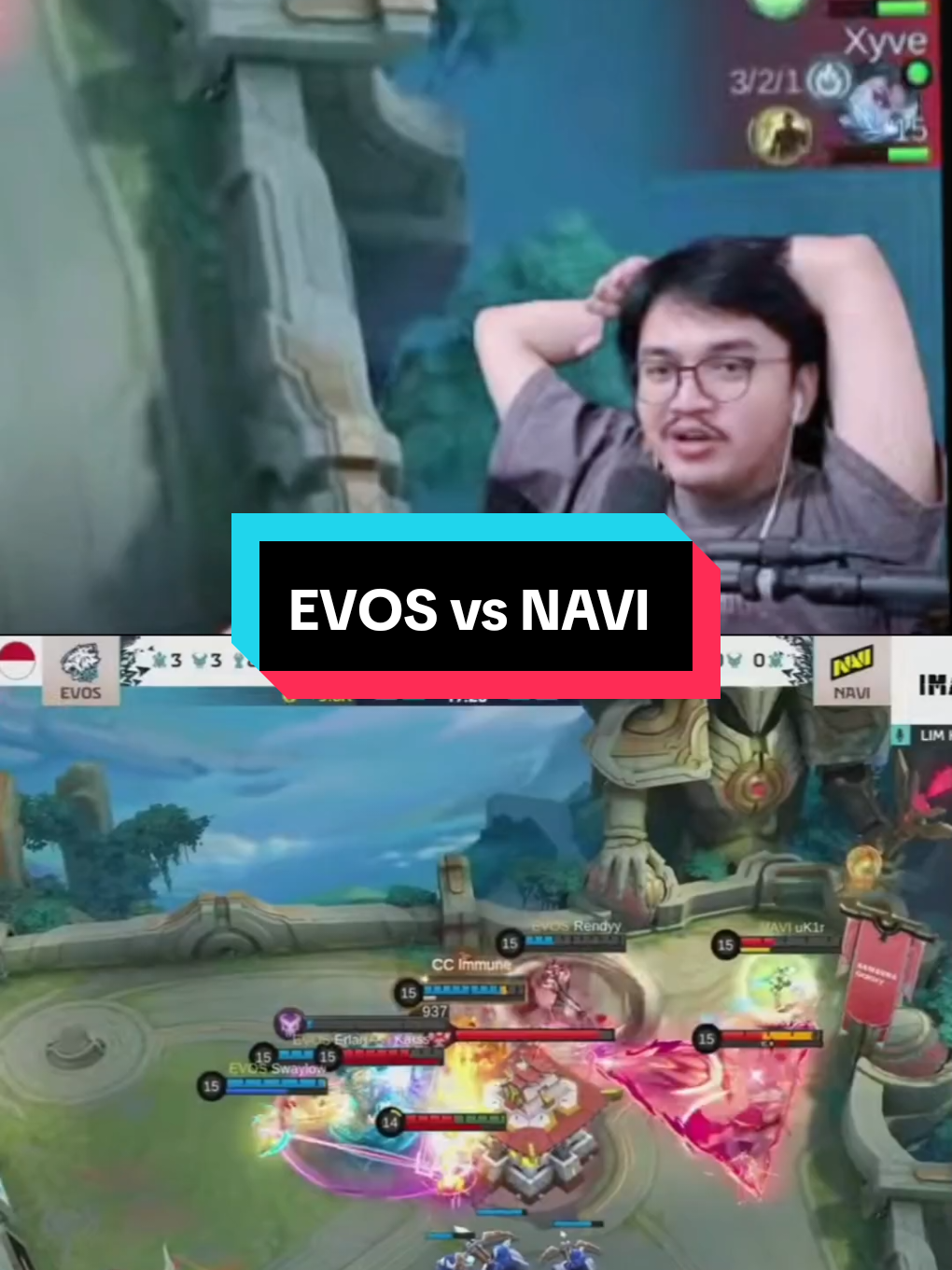 Kemenangan EVOS hari ini, kingdom tersenyum wkwkw#MLBB9TH #MLBB #ade