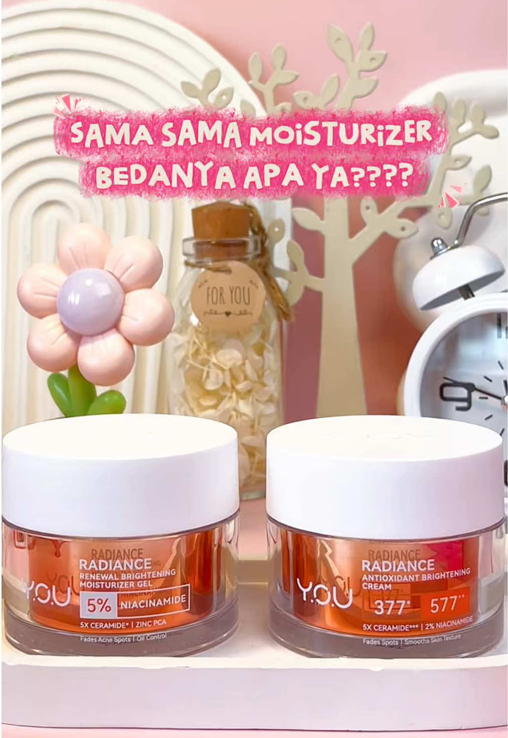 Bedanya apa ya Radiance moisturizer dari YOU ini ??? Yuk simak videonya beb 😍 #youradianceup #youradianceplus #moisturizer 