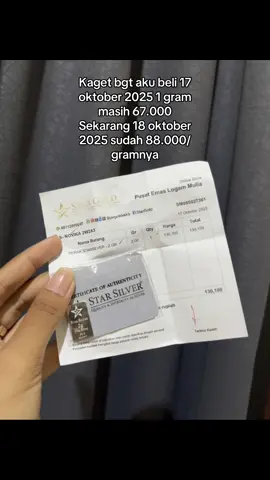 Yukk mulai invest perak karna antam sekarang susah di cari dan harganya sudah di luar nalar 🙂 #investasi #perak #fyp 