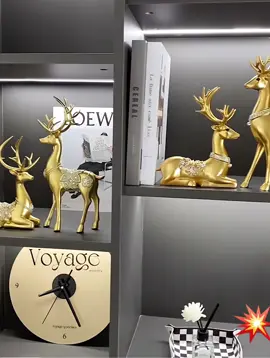 Cặp Tượng Hươu Trang Trí Tài Lộc 30cm dùng để làm quà tặng, trang trí nhà cửa #decor #phongthuy #quatangphongthuy #viralvideo #xuhuong 