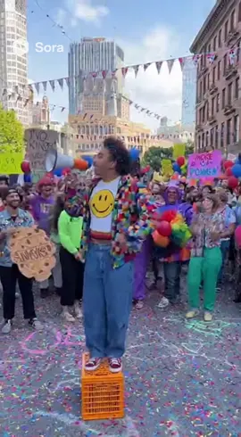 No kings protest held on October 18th this is my prediction chant 🤣 thank you #sora #nokings #nokingsinamerica #nokingsdayprotest 