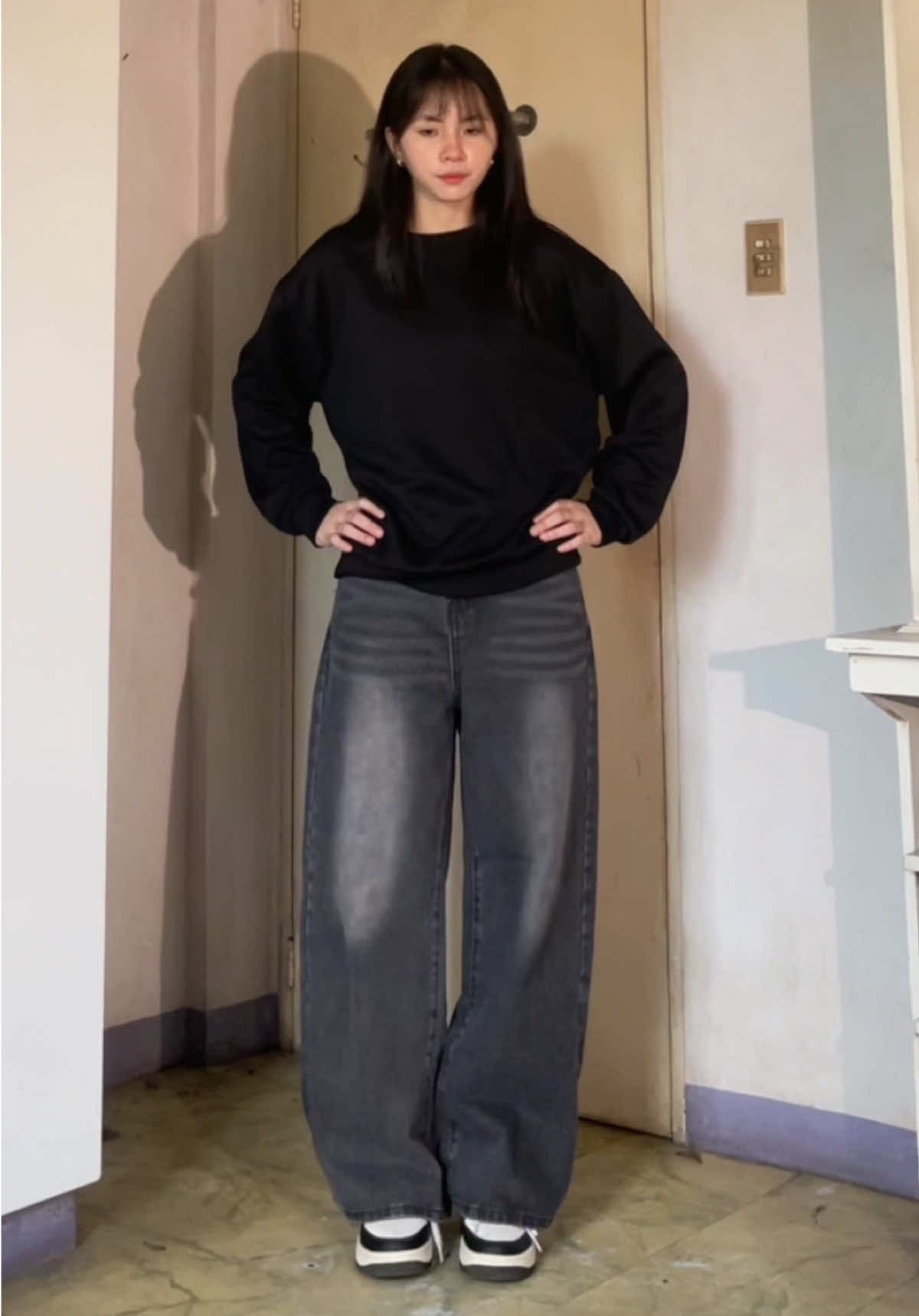 washed gray pants>>  #graypants #affordablepants #outfit #TikTokFashion #fyp 