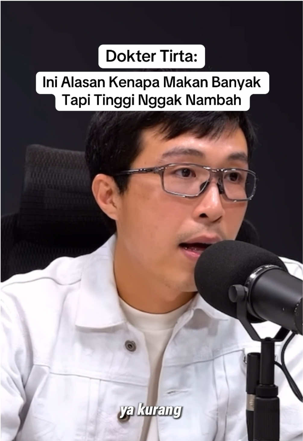 Didikan Dokter Tirta pada Anaknya agar tumbuh tinggi.