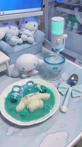 ☁️シナモロールカレー☁️ #シナモロールカフェ #cinamoroll #japanesefood #pcsetup #kawaiiaesthetic 