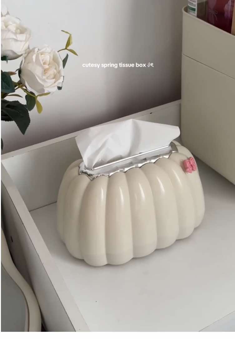 cutesy pretty aesthetic spring tissue holder 🎀 #tissueholder #springtissuebox #foryou #fyp 