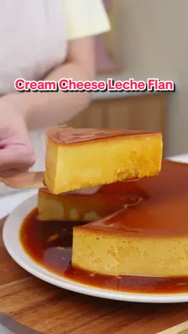 Hi bestfriend! If you love Leche Flan, this creamier version will change your life! 😍 Super silky, melt-in-your-mouth Cream Cheese Leche Flan na parang cross ng cheesecake at flan.  At sobrang dali lang gawin! 🧀🍮 📌 Recipe: 🔸 ¾ cup sugar (150g) – for the caramel 🔸 1 block cream cheese (226g) – room temp 🔸 5 eggs 🔸 1 big can condensed milk (397g) 🔸 1 big can evaporated milk (340g) 🔸 2 tsp vanilla extract 📝 Instructions: 	1.	Melt sugar over low heat till golden and caramelized, pour in your mold. 	2.	In a blender, combine cream cheese, eggs, condensed milk, evaporated milk, and vanilla. 	4.	Pour over the set caramel. 	5.	Steam (bain-marie method) and bake at 180°C / 350°F for 50–60 minutes. Let it cool completely and chill before unmolding. Mas masarap the next day, promise! 🧊 #HiBestfriend #CreamCheeseLecheFlan #FoodieFred