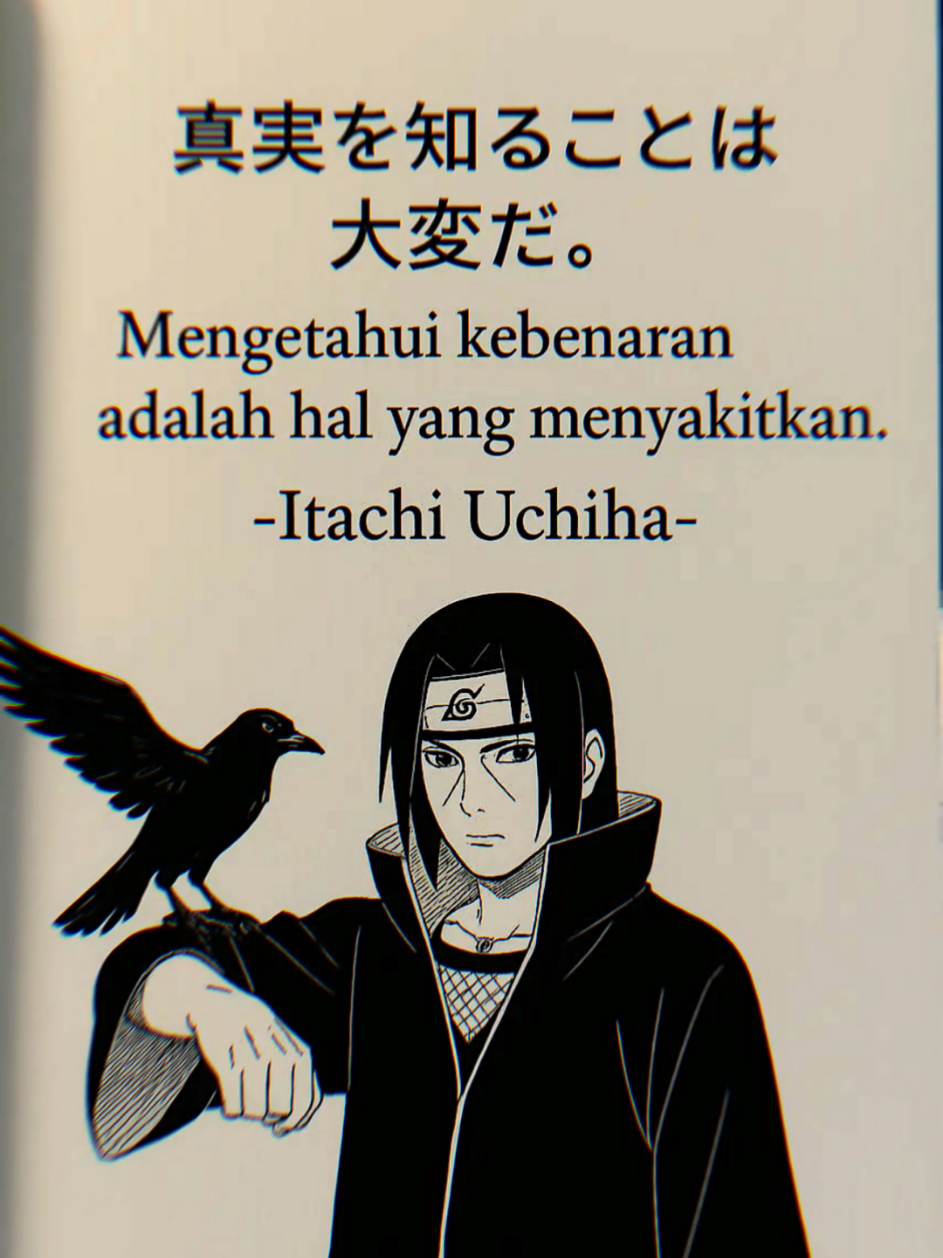 Quotes Itachi uchiha #quotes #katakata #itachi #itachiuchiha #uchihaitachi 