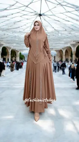 Gamis sayri set hijab model rempel kiri kanan swaroski elegan imut #gamissyari #gamispremium #gamissethijab #gamis #fyp 