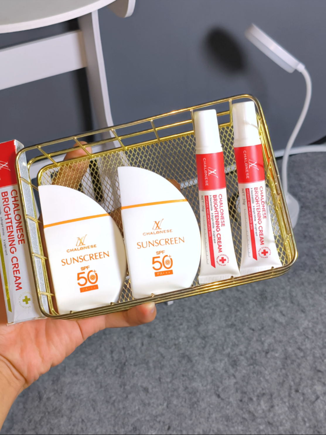 #promoguncang1010    #sunscreen  #chalonese  #whiteningcream 