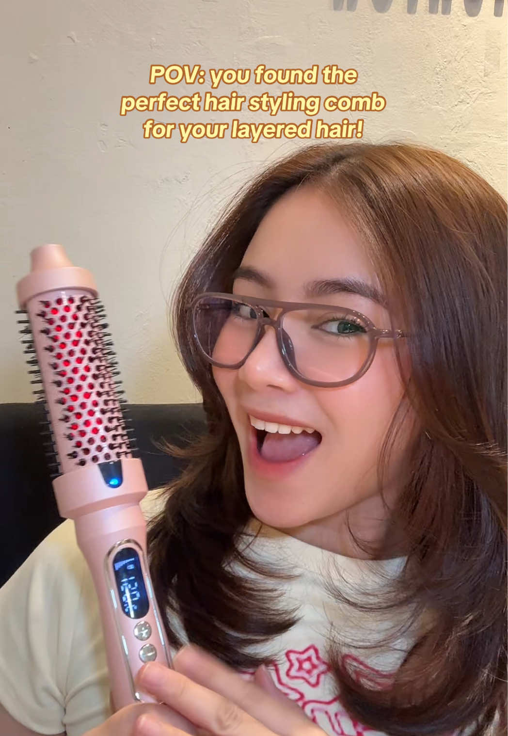 finally! achieved na ulit yung layered hair ko!😱🥰✨ #hairstyling #layeredhair #thermalhairbrush #haircare #foryou 