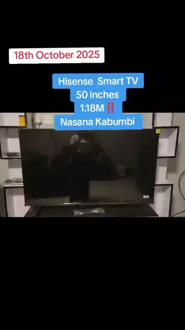 Hisense  Smart TV 50 inches  1.18M‼️ Location:Nasana kabumbi #micasaug🇺🇬 #foryoupage❤️❤️ #fypage #foryou 