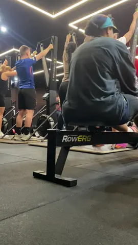 Hyrox Dubs 🤘🥵 @Alicia Saili  Zone 1 Row erg 100m sprint 200m pace  Ski erg 100m sprint 200m pace  Continuous work / 7 min cap  Zone 2  100 Sandbag Front Squats  Partner will run continuously until squats are finished  #hyroxtraining #GymTok #explore 