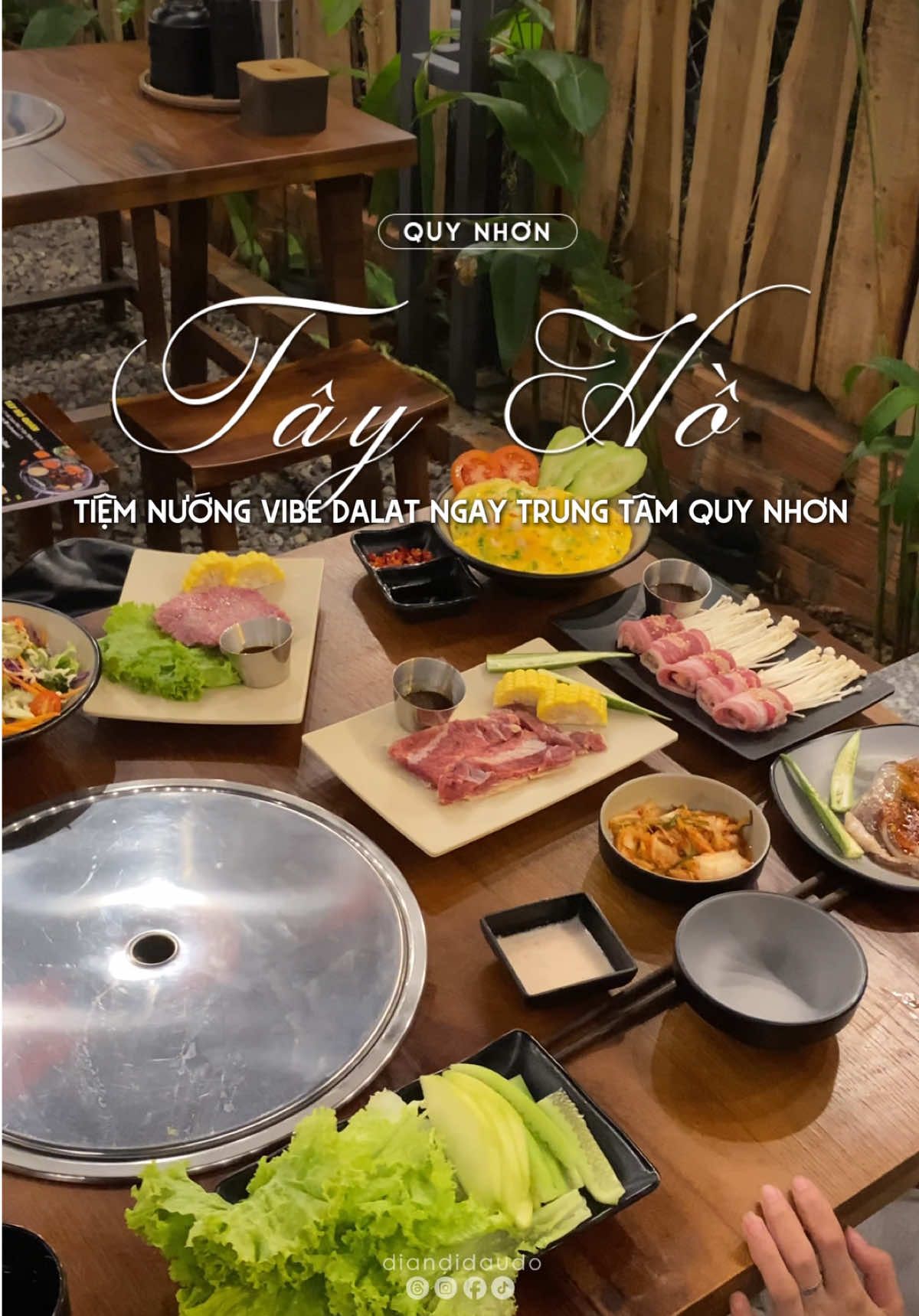 Đi ăn nướng vibe đà lạt ngay trung tâm Quy Nhơn #dulich #diandidaudo #reviewfood #quynhon #reviewanngon 