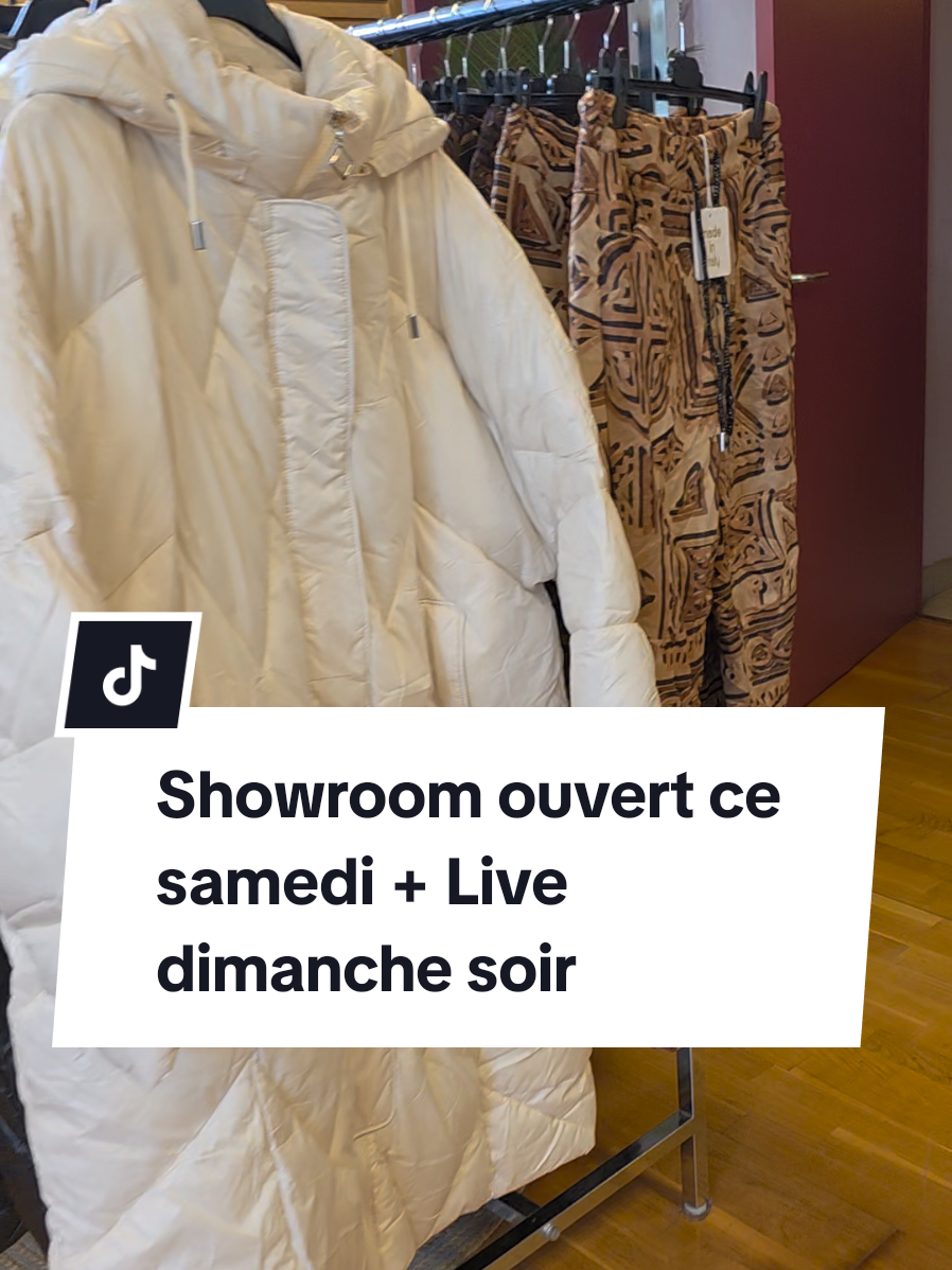 Showroom ouvert ce samedi de 14h30 à 18h30, on vous attends comme d'habitude dans une ambiance chaleureuse et conviviale. Et pour celles qui ne peuvent pas nous rendre visite, live shopping ce dimanche à 18h30.  #boutique #Showroom #nouvellecollection #mode #dresscodegap 