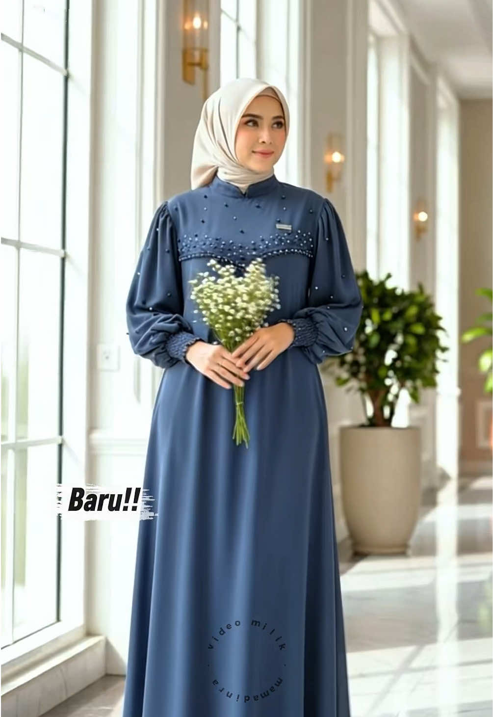 Vioni dress / gamis crinkle premium / baju muslim wanita dewasa / dress payet mutiara / dress formal casual airflow balon zipper #paydaysale #gamiscrinkle #rekomendasigamis #dressmuslimah #gamislebaran
