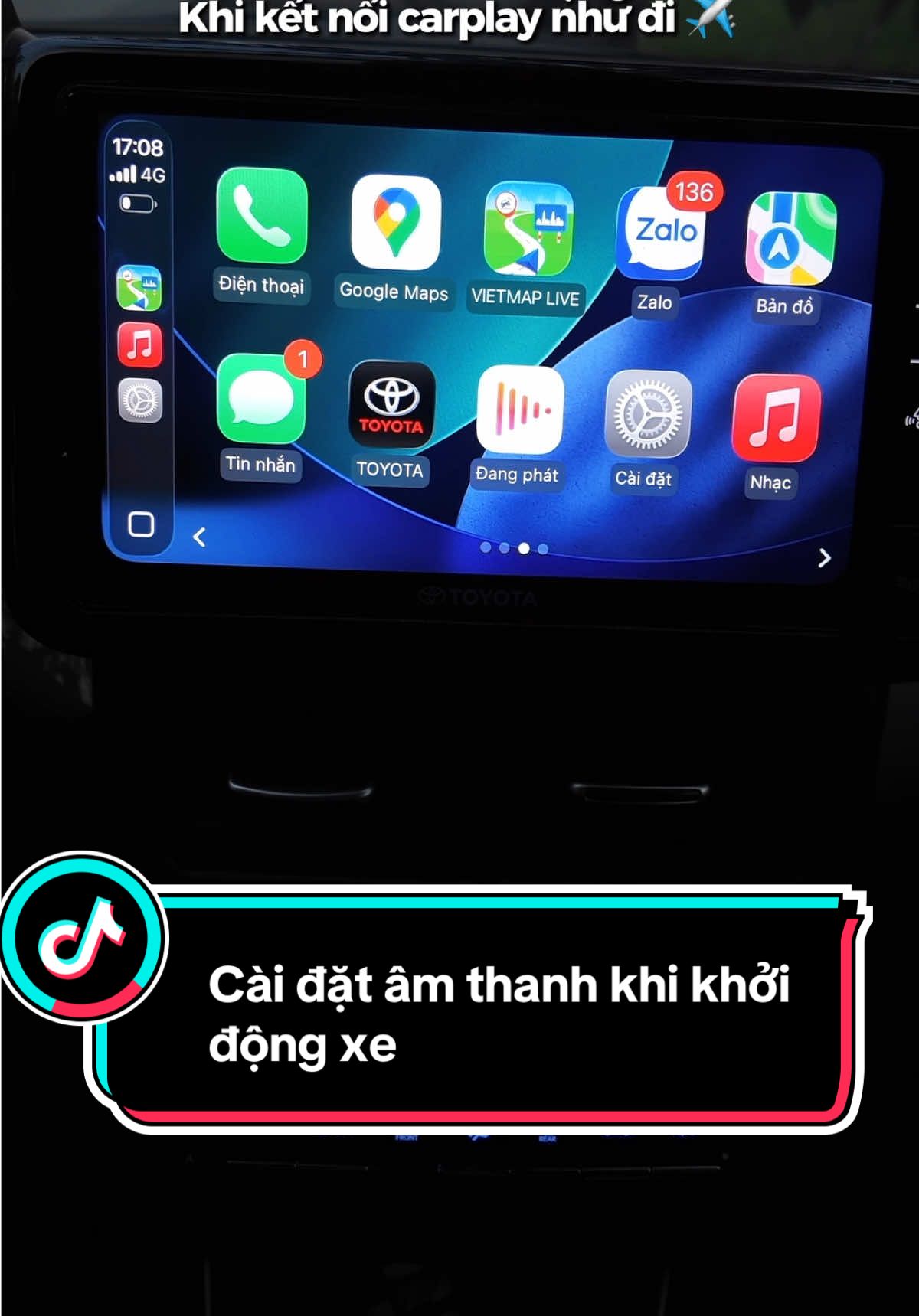 Cài âm thanh khởi động xe khi kết nối carplay, file âm thanh của bác kỳ anh #carplay #applecarplay #amthanhkhoidongxe #carplaystartsound #viral 