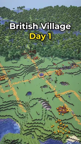 Minecraft British Village Day 1🇬🇧 #Minecraft #minecraftbuilding #minecrafttutorial 