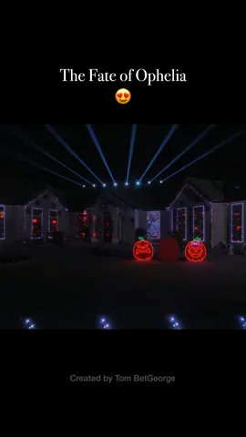 Keep it one hundred on the land, thе sea, the sky… #@TAYLOR SWIFTT  🔵 #ophelia #lifeofashowgirl #lightshow #halloween #swiftie 