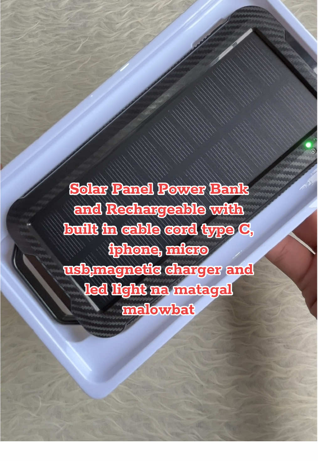 BAVIN PC1117 10000mAh Wireless Solar Powerbank w/ 6 Output Ports and Strong LED Ligh ##powerbank##bavinpowerbank